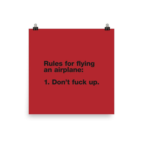 Rules for Flying