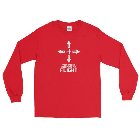Four Forces Of Flight Ls Shirt - Red / S