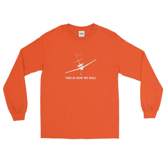 How We Roll Long Sleeve T-Shirt - Orange / S