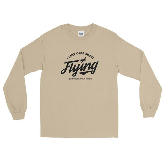 I Only Care About Flying Ls T-Shirt - Sand / S