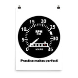 Practice Makes Perfect - 18×24