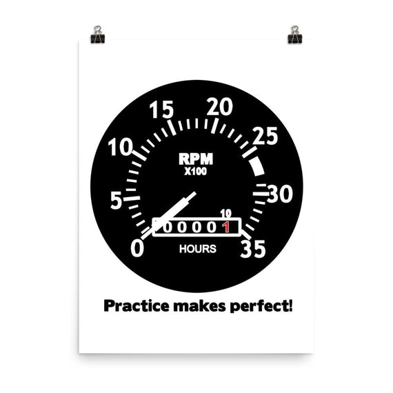 Practice Makes Perfect - 18×24
