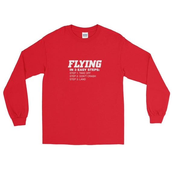 Steps Of Flying Ls T-Shirt - Red / S
